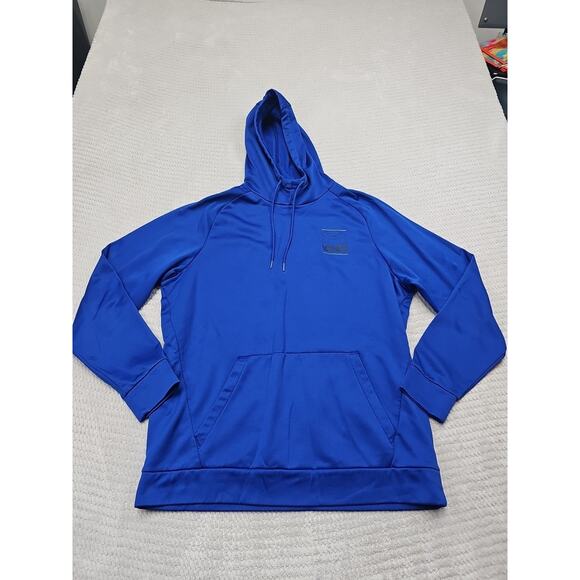 Under Armour Other - Under Armour Sweatshirt Mens Large Blue Hooded Pullover Performance